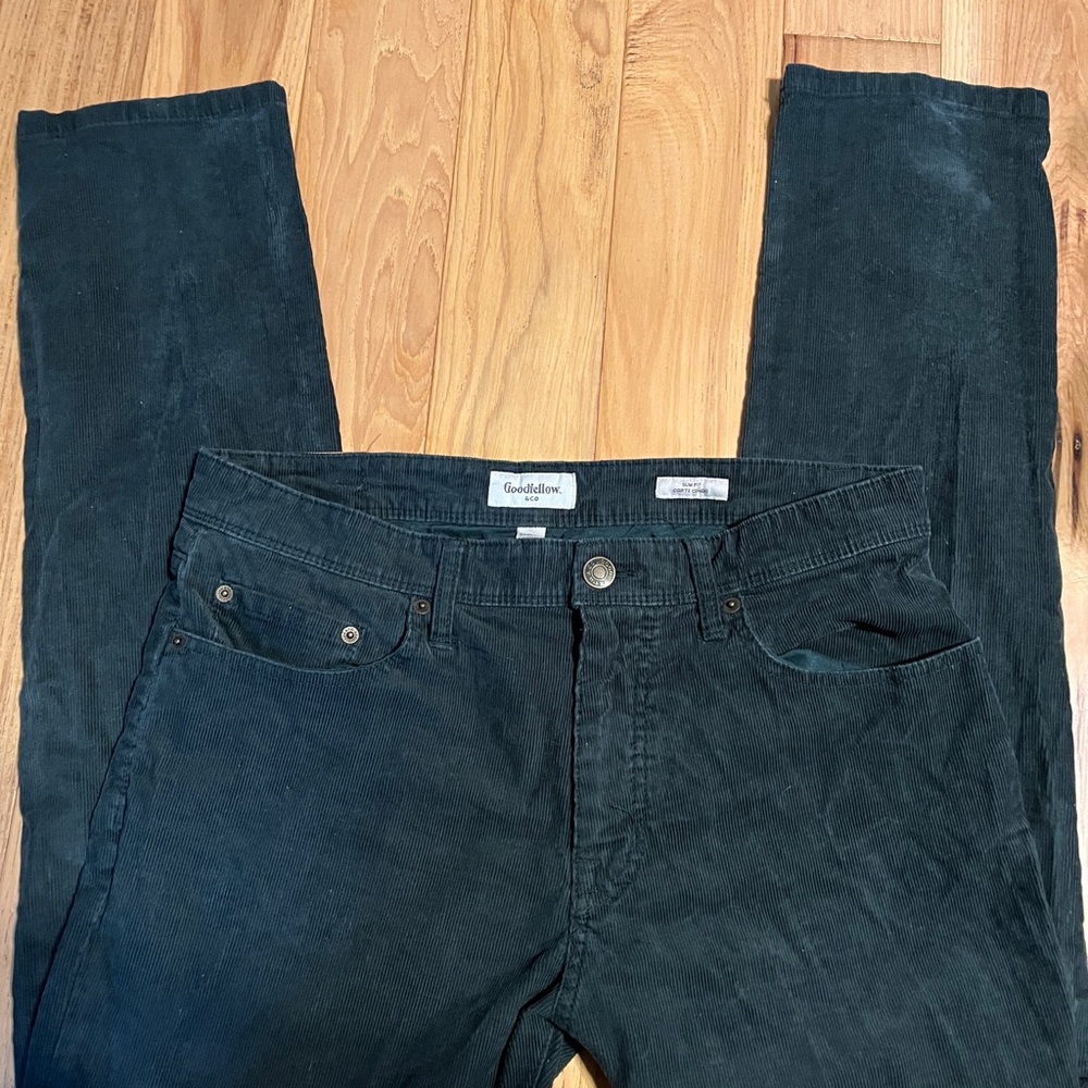 Goodfellow & Co Dark Green Corduroy Pants